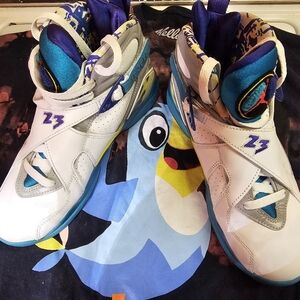JORDAN 8 PREOWNED MENS SIZE 7.5,vans,jumpman,converse,adidas,new balance